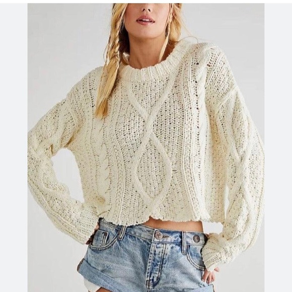Free People Sweaters - Free People Cutting Edge Cable Pullover